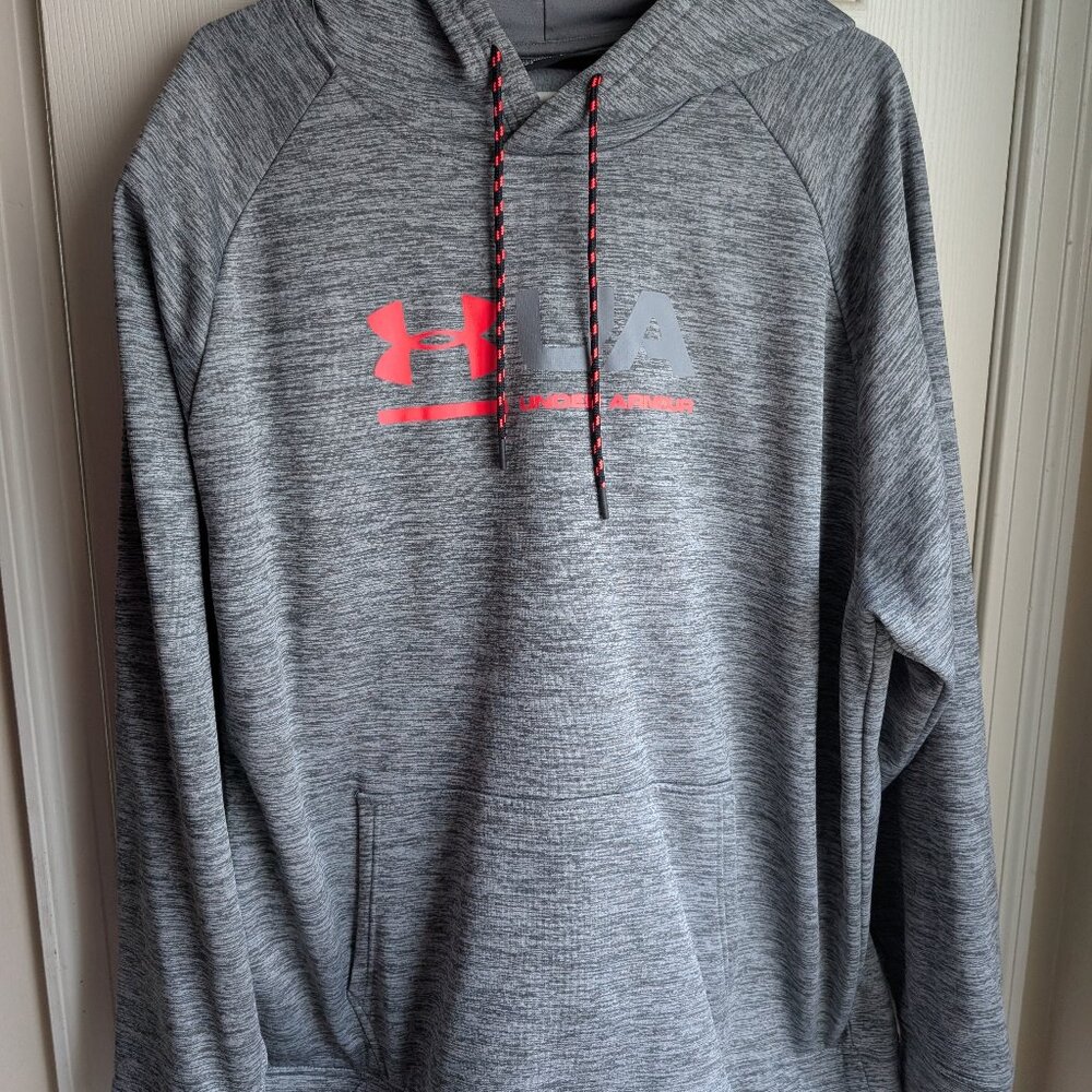Gray and Pink XL Men Under Armour Hoodie
